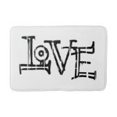 ラブワードタイポグラフィ バスマット (正面)