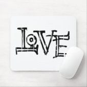 ラブワードタイポグラフィ マウスパッド (マウス)