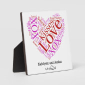 ラブワードハートプラーク フォトプラーク (正面)