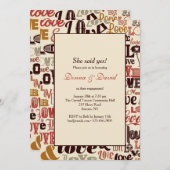 ラブワード招待状 招待状 (正面/裏面)