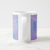 ラブワードGrafitti繰り返しワード（カスタマイズ） ジャンボコーヒーマグカップ (裏面)