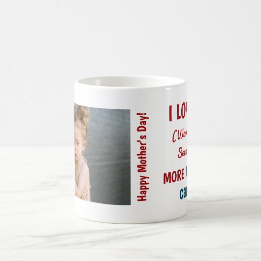 『ラブワールドの最高の2人目の母親の写真の日』 コーヒーマグカップ (中央)