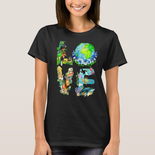 ラブワールドアースデイ2022惑星環境谷 Tシャツ (正面)