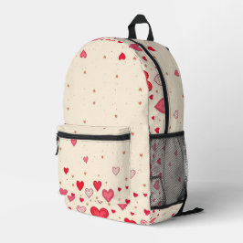 ラブヴァレンティネスハート結婚ズ – Backpack プリントバックパック