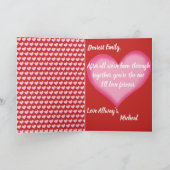 ラブヴァレンティーンズデイカードのダックス シーズンカード (内部)