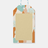 ラブヴァレンティーンズデイハートブランチ花オレンジ ギフトタグ (裏面)