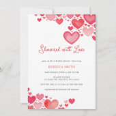 ラブヴァレンティーンズデイブライダルシャワー 招待状 (正面)
