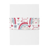 ラブヴァレンティーンズデイレインボー 招待状ベリーバンド (裏面例)