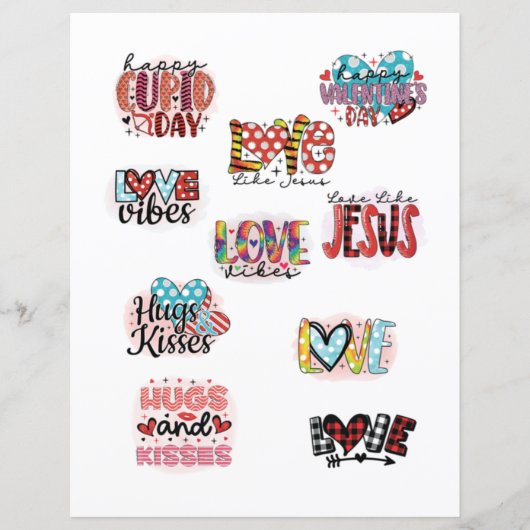 ラブヴァレンティーンズデイロマンチックなスクラップブックの要素 (正面)