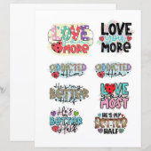 ラブヴァレンティーンズデイロマンチックなスクラップブックの要素 (正面/裏面)