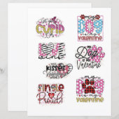 ラブヴァレンティーンズデイロマンチックなスクラップブックの要素 (正面/裏面)