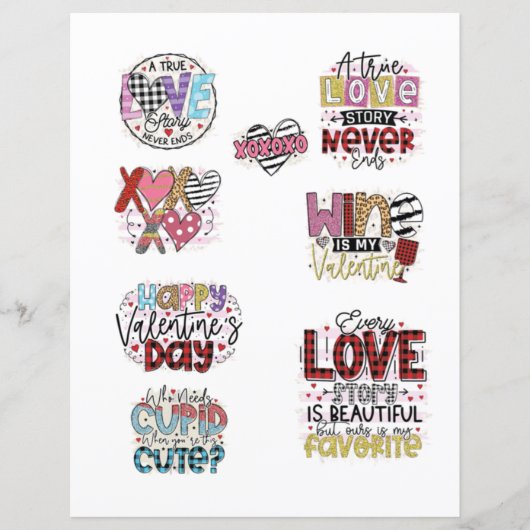 ラブヴァレンティーンズデイロマンチックなスクラップブックの要素 (正面)