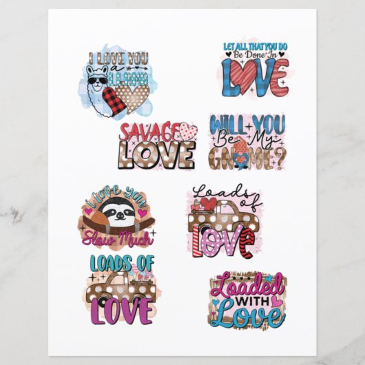 ラブヴァレンティーンズデイロマンチックなスクラップブックの要素 (正面)