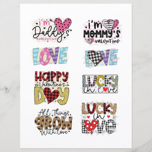 ラブヴァレンティーンズデイロマンチックなスクラップブックの要素 (正面)