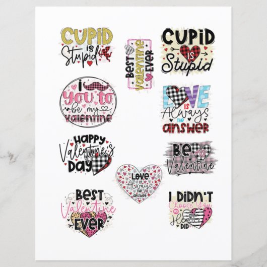 ラブヴァレンティーンズデイロマンチックなスクラップブックの要素 (正面)