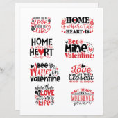 ラブヴァレンティーンズデイロマンチック引用文 (正面/裏面)