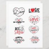 ラブヴァレンティーンズデイロマンチック引用文 (正面/裏面)