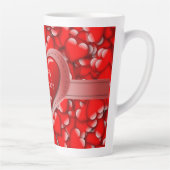 ラブヴァレンティーンズデイ赤いハート カフェラテマグ (右)