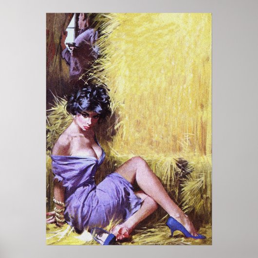 ラブヴィンテージの人質パルプマガジンカバーアート ポスター (正面)