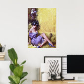 ラブヴィンテージの人質パルプマガジンカバーアート ポスター (ホームオフィス)