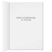 ラブヴィンテージタイプライター |ロマンチックなグリーティングカード (内側 (右))