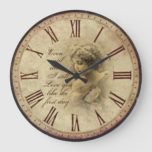 ラブヴィンテージ ラージ壁時計 (正面)
