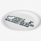 ラブヴォールト床の不均一なバーバランスビームリカン ペーパープレート (アングル)