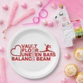 ラブヴォールト床不均一バーバランスビーム ペーパープレート (パーティー)