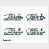 ラブヴォールト床不均一バーバランスビーム 長方形シール (シート)