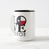 ラブヴロンテキサス州15oz ツートーンマグカップ (正面左)
