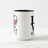 ラブヴロンテキサス州15oz ツートーンマグカップ (中央)
