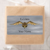 ラブージングドラゴン蔵書票 ラベル (インサイチュ)