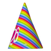 ラブ二十五レインボーストライプパーティーハット パーティーハット (右)