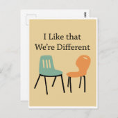 ラブ人間関係私たちは好き違う ポストカード (正面/裏面)