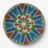 ラブ伝統的ルな色を提供する家 ペーパープレート (正面)