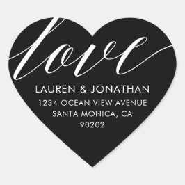 ラブ住所 シール、結婚式用シール結婚、s ハートシール