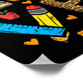 ラブ先生パンプキンヒョウ秋秋サンクスギフ ポスター (角)