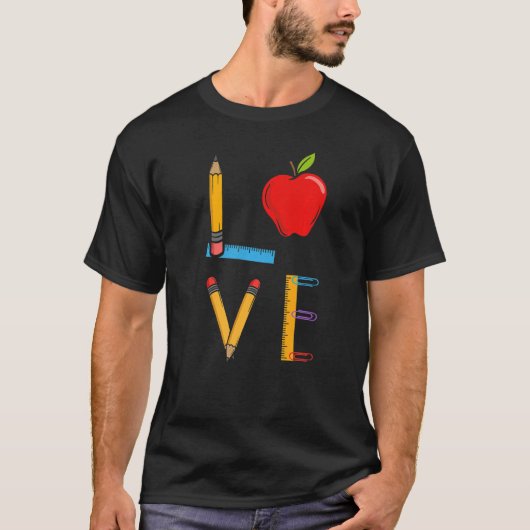 ラブ先生教育者インストラクター Tシャツ (正面)