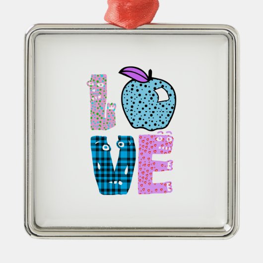 ラブ先生 メタルオーナメント (正面)