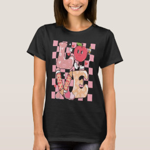 ラブ先生Groovyバレンタインデー女性バレンティン Tシャツ