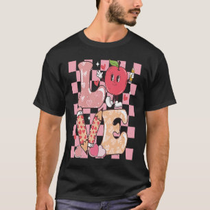 ラブ先生Groovyバレンタインデー女性バレンティン Tシャツ