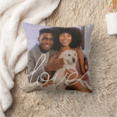 ラブ写真テンプレートパーソナライズされたカップル クッション (ブランケット)