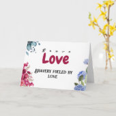 ラブ勇気付けられる患者がんカード カード (黄色い花)