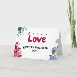 ラブ勇気付けられる患者がんカード カード