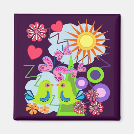 ラブ夏期磁石 マグネット (正面)