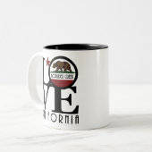 ラブ大きい石クリークカリフォルニア11oz ツートーンマグカップ (正面左)