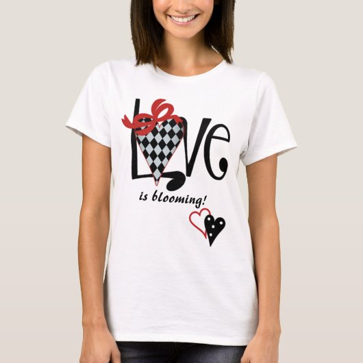 ラブ妊婦の長袖Tシャツ Tシャツ (正面)