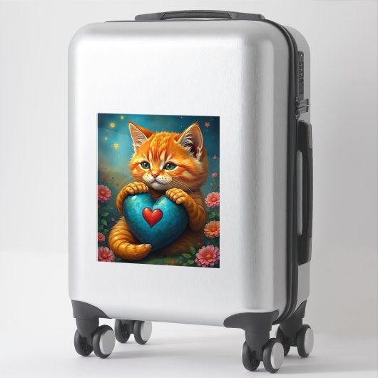 ラブ子猫 シール (スーツケース)