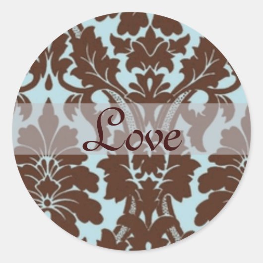 ラブ封筒用シールシール ラウンドシール (正面)