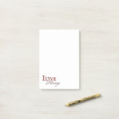 ラブ常時レッドチューリップハートリース ポストイット (デスク上)